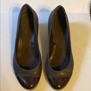 Crocs Cap Toe Wedge Dark Brown Women's slide on Shoes Size 7